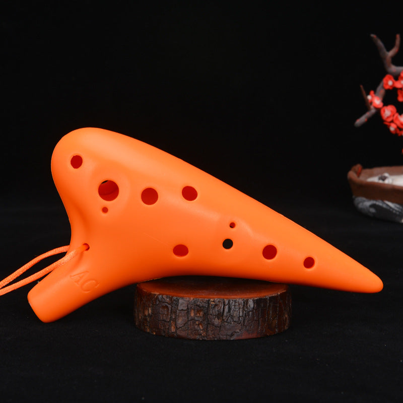 Blue Twelve Hole Resin Ocarina