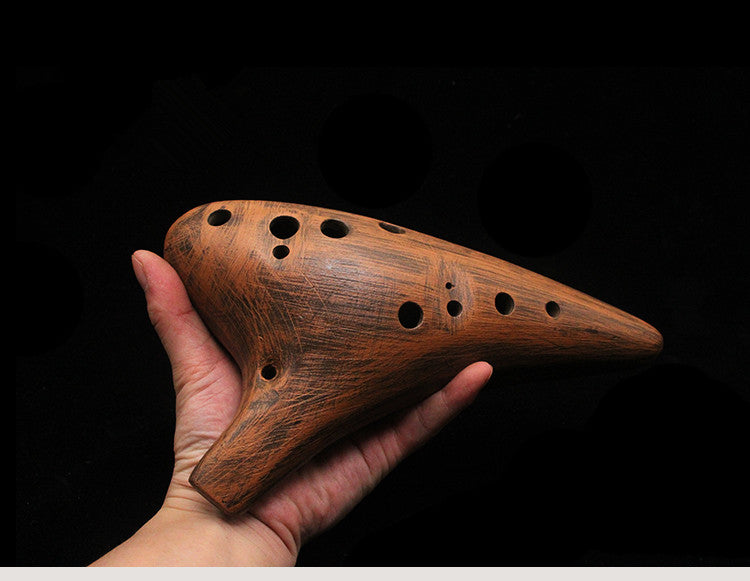 Retro Ocarina Bass Playing Millennium Elegant