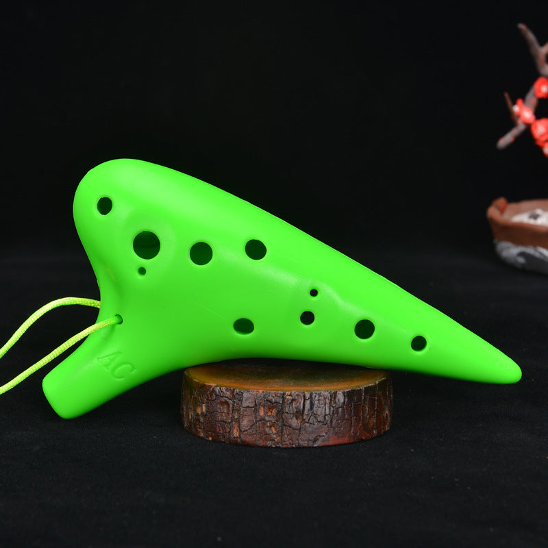 Blue Twelve Hole Resin Ocarina