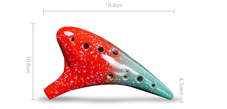 Twelve hole AC Ocarina musical instrument