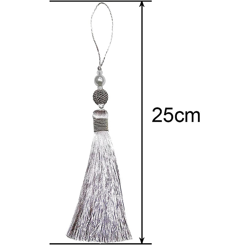 1Pc Beaded Fringe Trim 25cm Handmade Tassels Key Accessories for Jewelry DIY Bag Earrings Making  Home Living Room Decorative