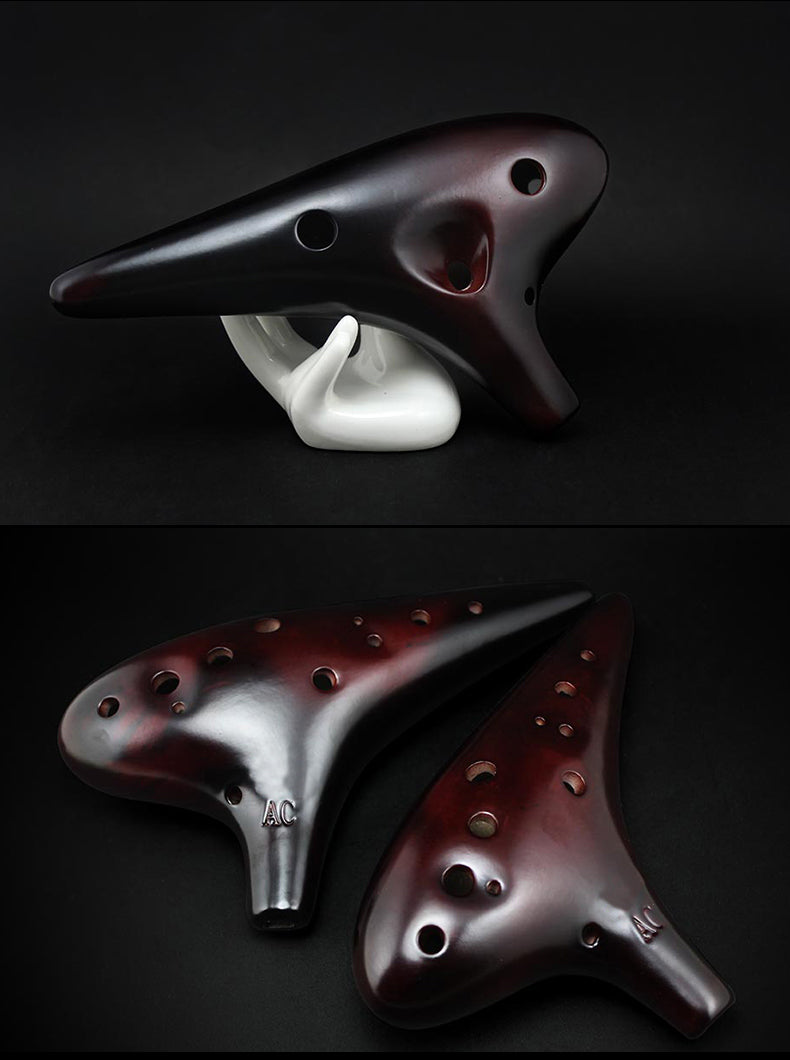 Smoked 12-hole AC Performance Ocarina